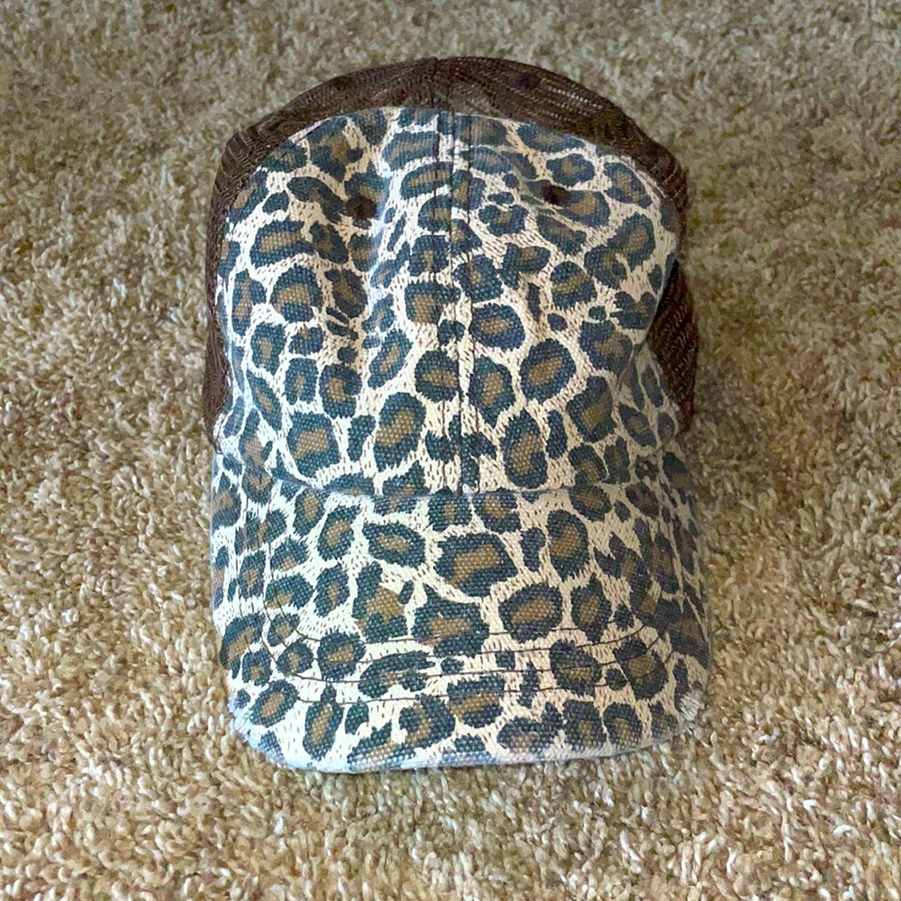 Leopard print Baseball cap